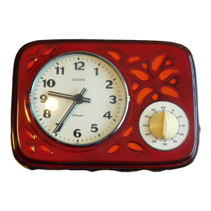 Pendule vintage en céramique