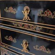 Black and gold Chinese storage furniture