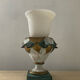 Lampe vintage en opaline et plâtre