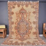 Turkish Vintage Oushak Rug sku c 183