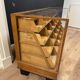 Old oak display counter with 24 drawers