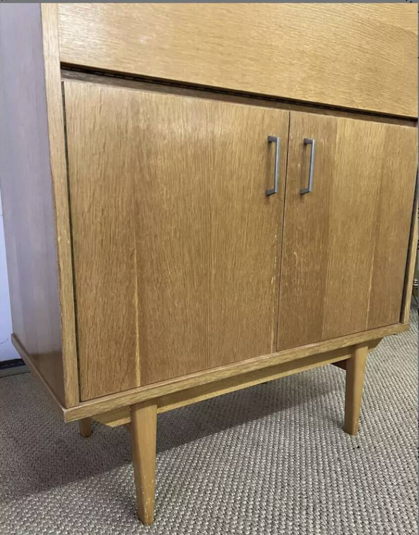 Small vintage secretary cabinet