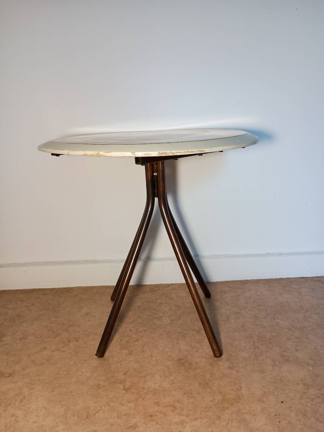 Side table with tapered legs