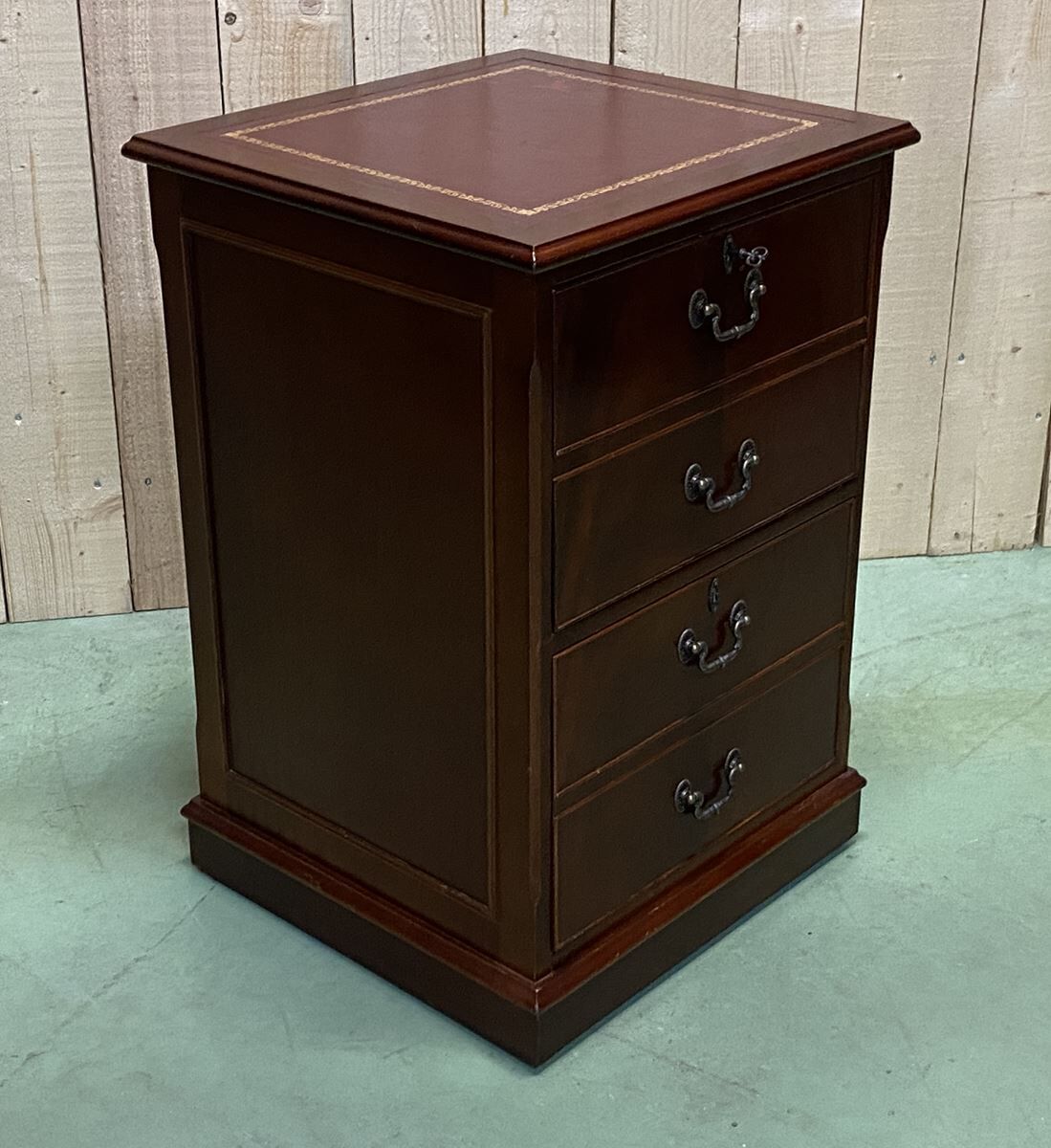Mahogany filing cabinet 1950