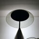 Table lamp in murano glass and metal, 1970s