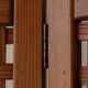 Vintage wooden room divider 3-part room screen in pine