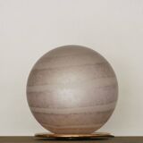 Grande lampe de table en verre de Murano satiné et corrodé Swirl de VeArt, années 80.