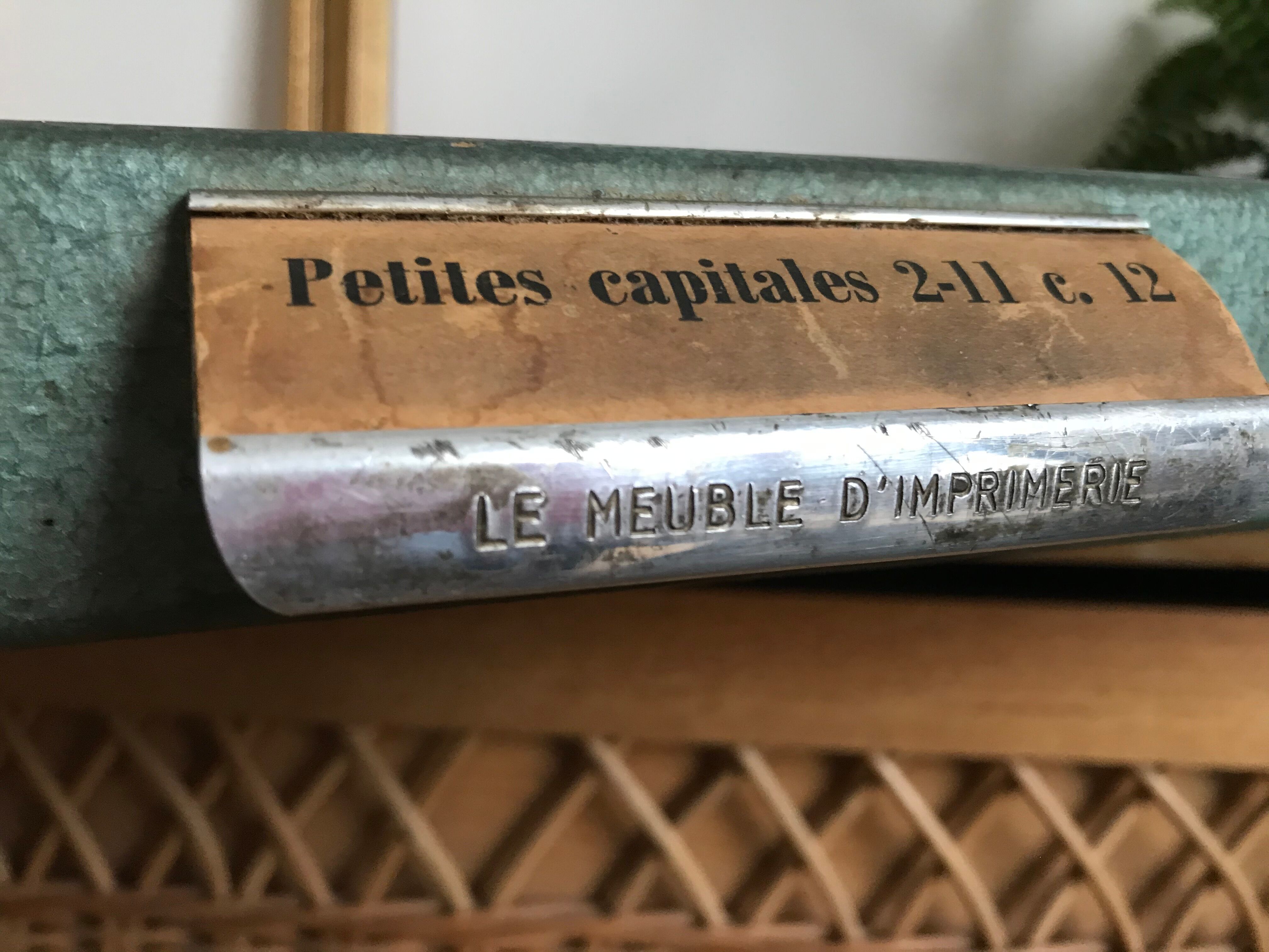 Old printing cabinet drawer locker