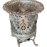 Antique Victorian Sheffield Silver Plated Raised Wine Bottle Holder Coaster