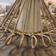 Vintage rattan ceiling light fixture