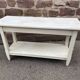 Small industrial look table commercial style drapier in 1900 shabby chic fir