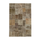 Hand-Knotted Oriental Vintage 198 cm x 300 cm Brown Patchwork Carpet