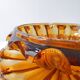 Set of 2 art deco crystal cups 1940