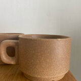 Duo de tasses à café en grès