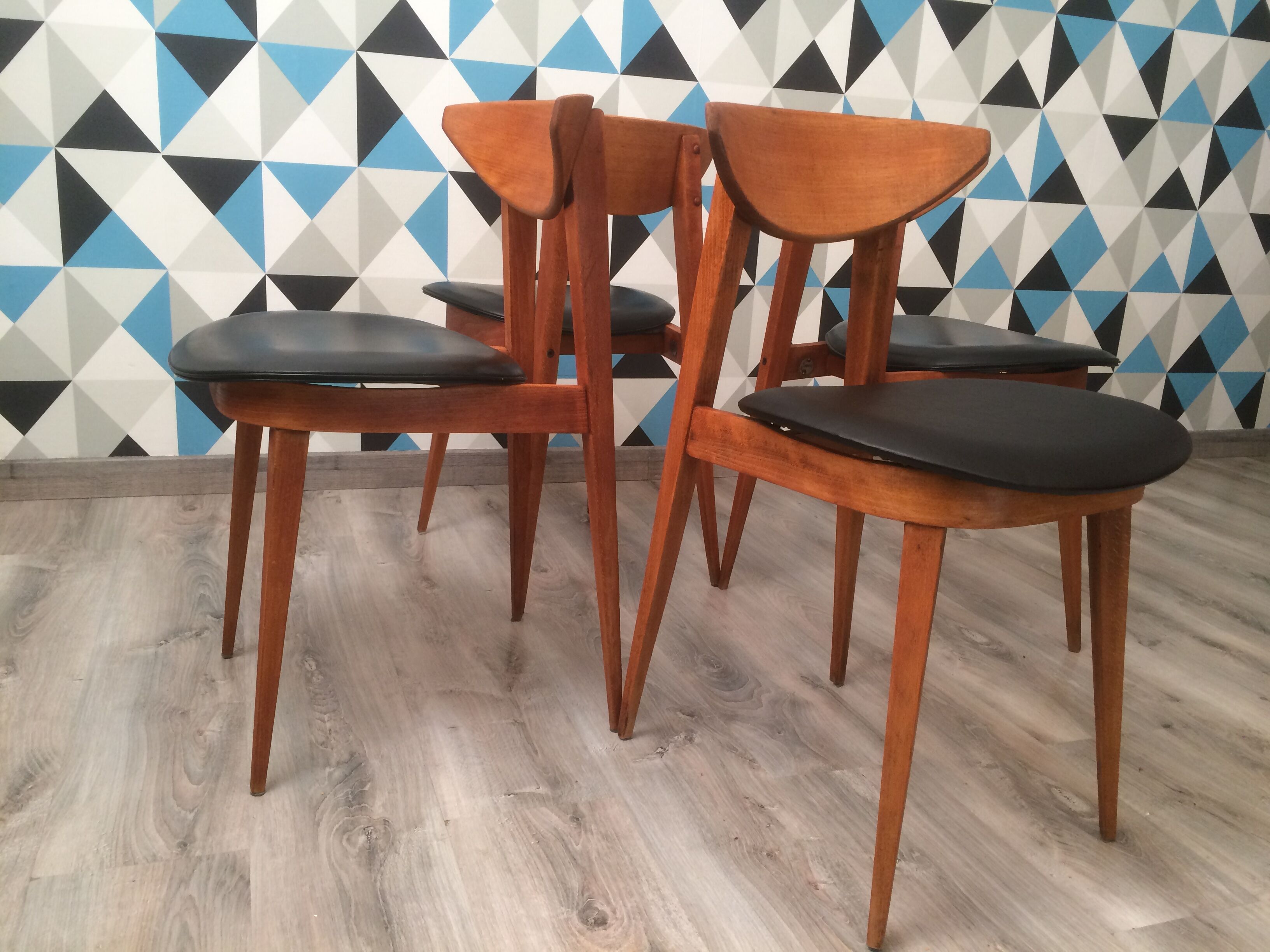 Chaises modèle "fontaria" de chez baumann vers 1970