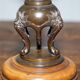 Paire de bougeoirs en bronze période Meiji vers 1870
