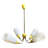 Mid Centiry Modern dining chandelier with 4 lights