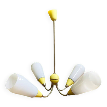 Mid Centiry Modern dining chandelier with 4 lights