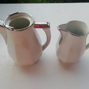Pair of milk jug teapots