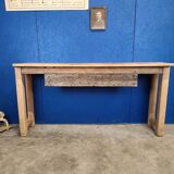 Old workbench, bar counter, high table, console