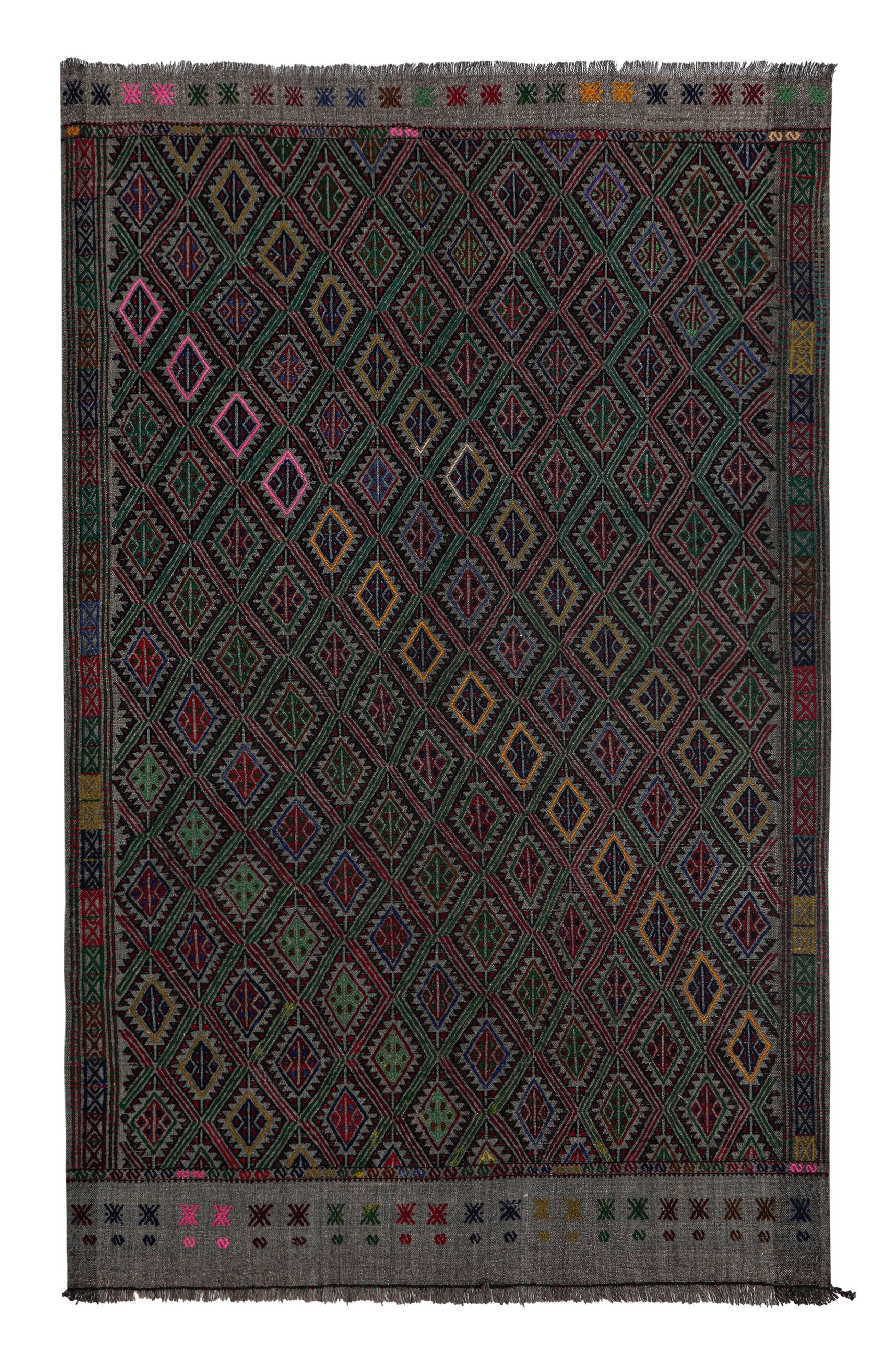 Vintage Turkish Oushak Rug Handwoven 120x190 cm