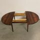 Danish round palisander dining table 1960s