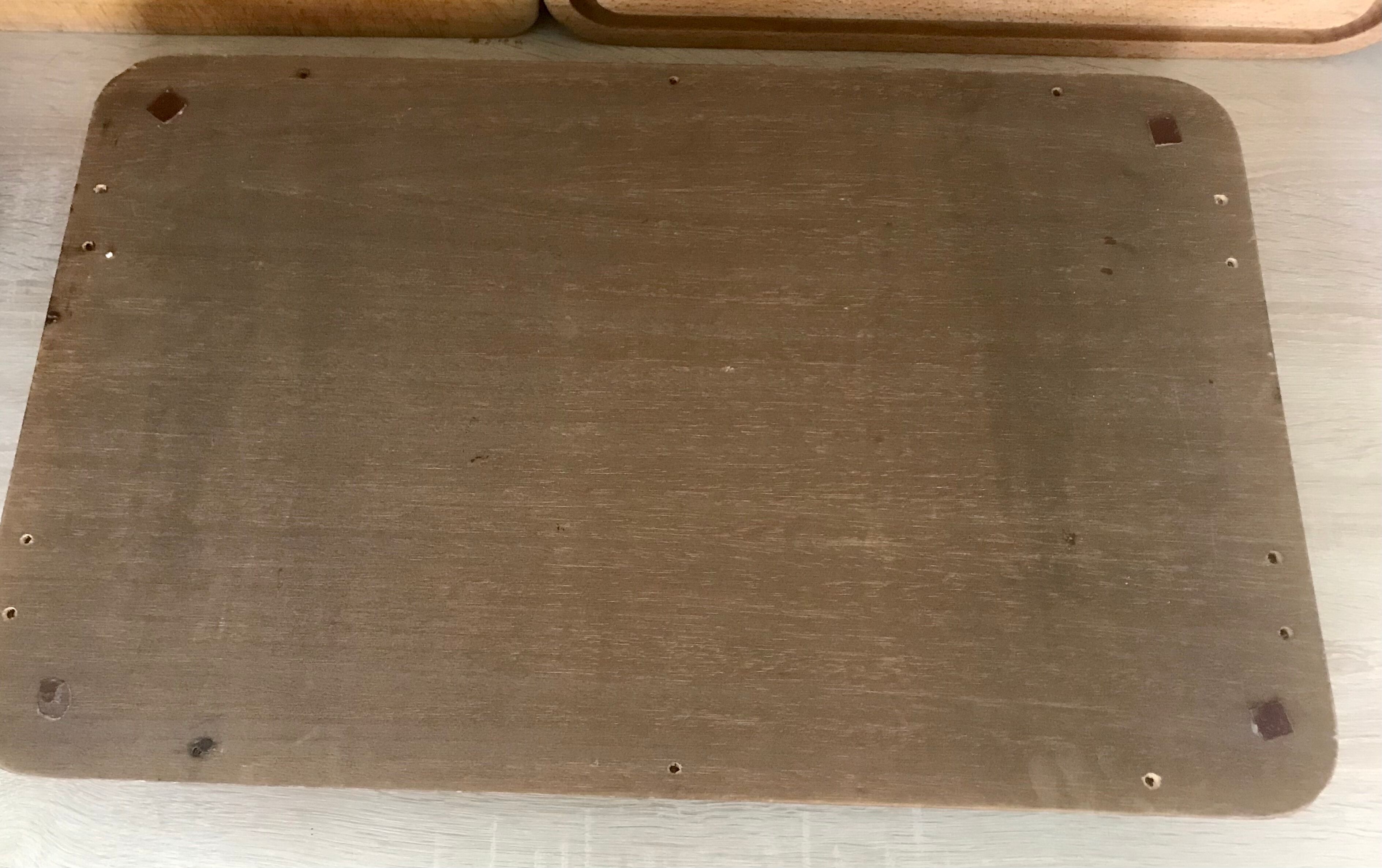 Wood and brass top 62X39