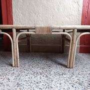Renovated rattan coffee table