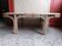 Table basse en rotin rénovée