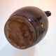 Antique Brutalist Brown Stoneware Pitcher from Berry Vintage Carafe