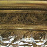 2 antique paintings from the 1700s in golden frame painter De'loste