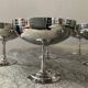 Set of 6 ice cream cups and spoons Letang Rémy 70s
