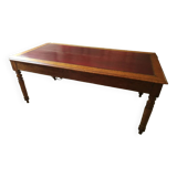 Wood and leather minister's desk