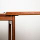 Danish extendable two-tiered teak serving trolley, 1960s, Kurt Ostervig.