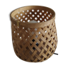 Wood rattan laying lamp