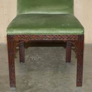 Paire de chaises d'appoint victorien Thomas Chippendale finement sculptées