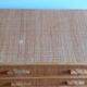 Vintage wicker and rattan 4-drawer chest of drawers