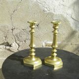 Pair of old candlesticks