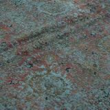 Handmade oriental decorative 1980s 331 cm x 331 cm blue wool carpet