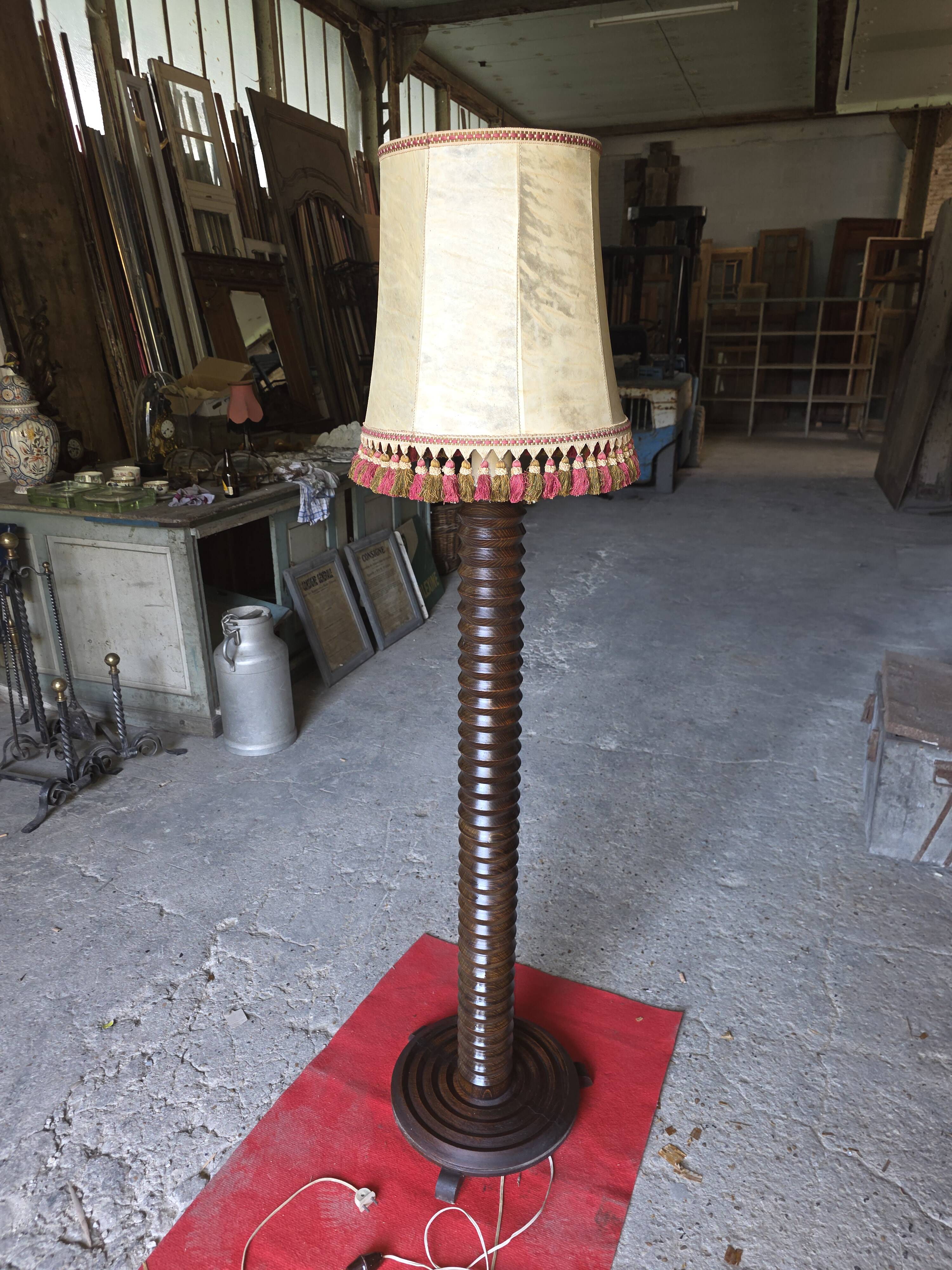Floor lamp by Charles Dudouyt, 1940