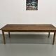 Farmhouse table with spindle legs in solid beech and ash