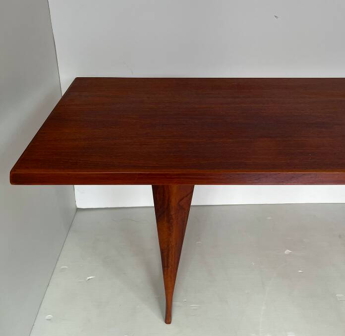 Large teak coffee table
