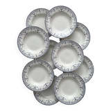 10 deep ironware plates “Balzac” Choisy le Roi