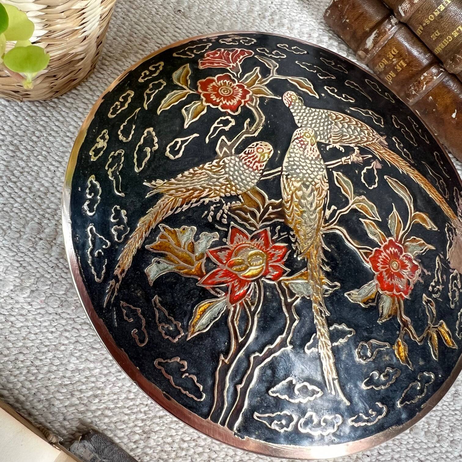 Parrots brass box
