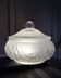 Art deco molded glass candy box / powder box - kr