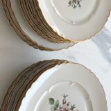 Lot de 20 assiettes anciennes  en porcelaine Haviland