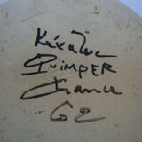 Pan keraluc quimper ceramic 1970