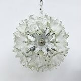 Spectacular Murano glass flower chandelier by Venini for VeArt, Italy 1970s