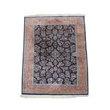 Rug with Pink and Dark Blue Tones and Patterns – 257 x 172 cm