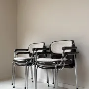 Four vintage bucket chairs SMK400K from Drabert designed by Gerd Lange